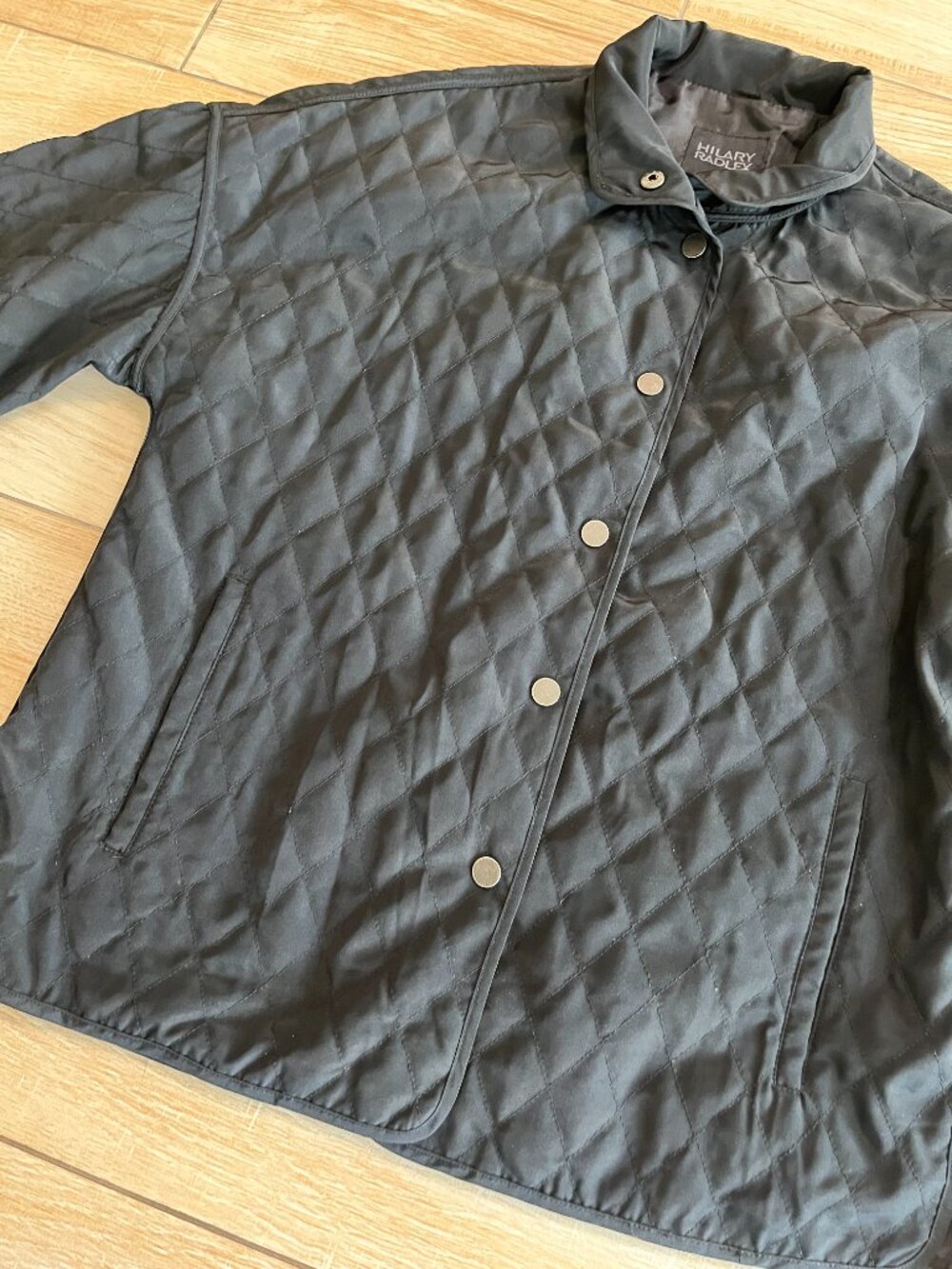 Womens Hilary Radley Black Quilted Jacket - XS - Picture 3 of 6